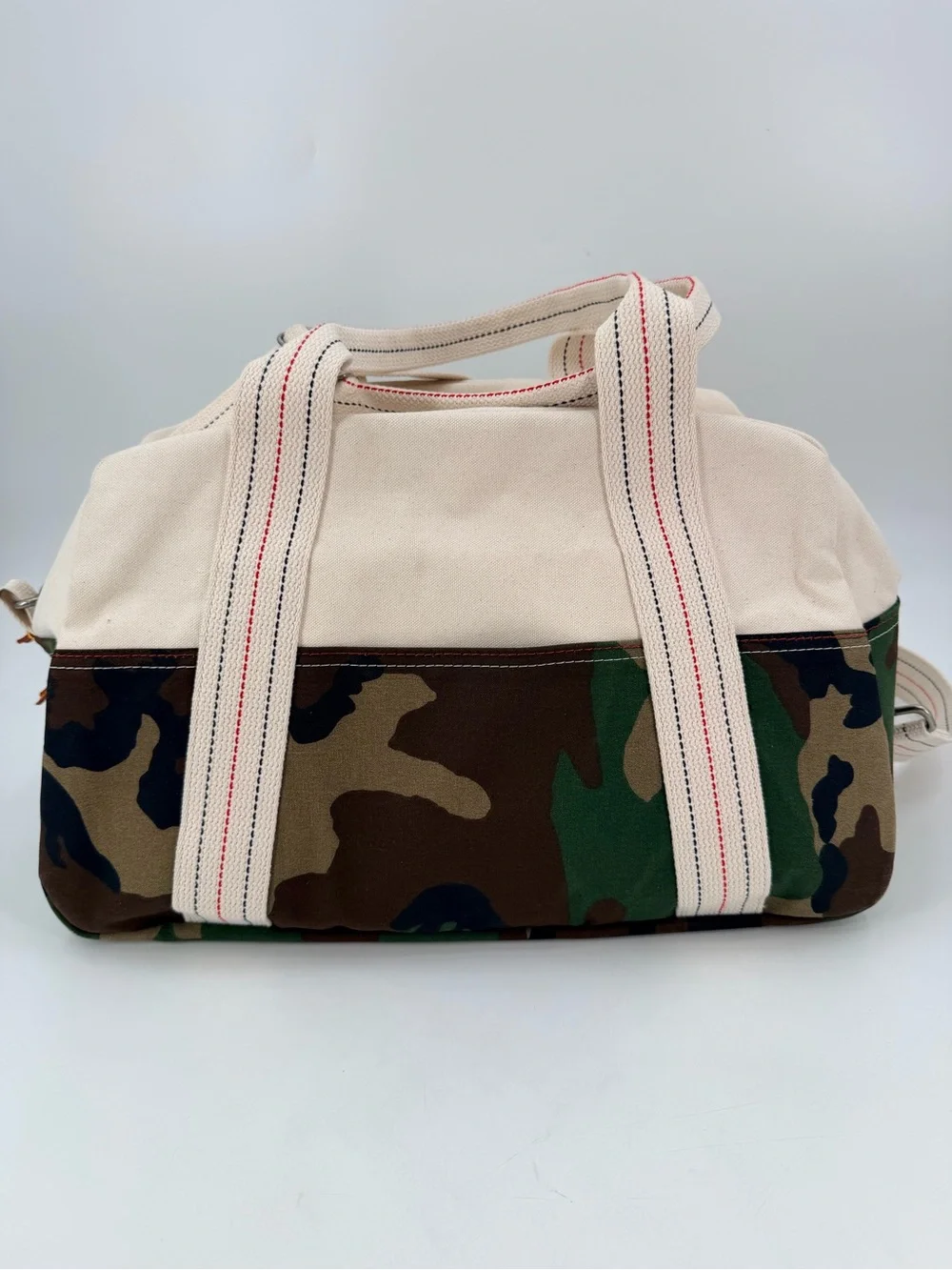 L.L. LL BEAN Camo Weekender Canvas Travel Bag Boat Tote